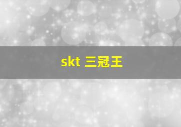 skt 三冠王